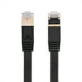 thumbnail image 1 of Cable De Red LAN Blindado CAT7 RJ45 De 1 M/1,8 M//5 M/8 M/10 M/15 M Cable Ethernet Plano - 10 Gbps De Alta Velocidad, Ancho De Banda De 600 MHz, Conector Chapado En Oro, Compatible, 1 of 3