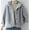 Gray, variant on Babysbule Winter Coats for Women Women Long Sleeved With Pockets Windproof And Warm Long Plush Hooded Short Jacket