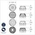 thumbnail image 4 of Nordic Ware Micro Bundt Pans, Microwave Safe Plastic, Blue, 2 Pans, 4.4" x 4.4" x 1.9", 4 of 11