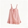 thumbnail image 4 of Tqcoqu Summer Mini Dresses for Women,Tie Front Ruffle Hem Sleeveless Mini Beach Dress,2026 Trendy Basic Dresses,Pink Women's XS-XXL, 4 of 5