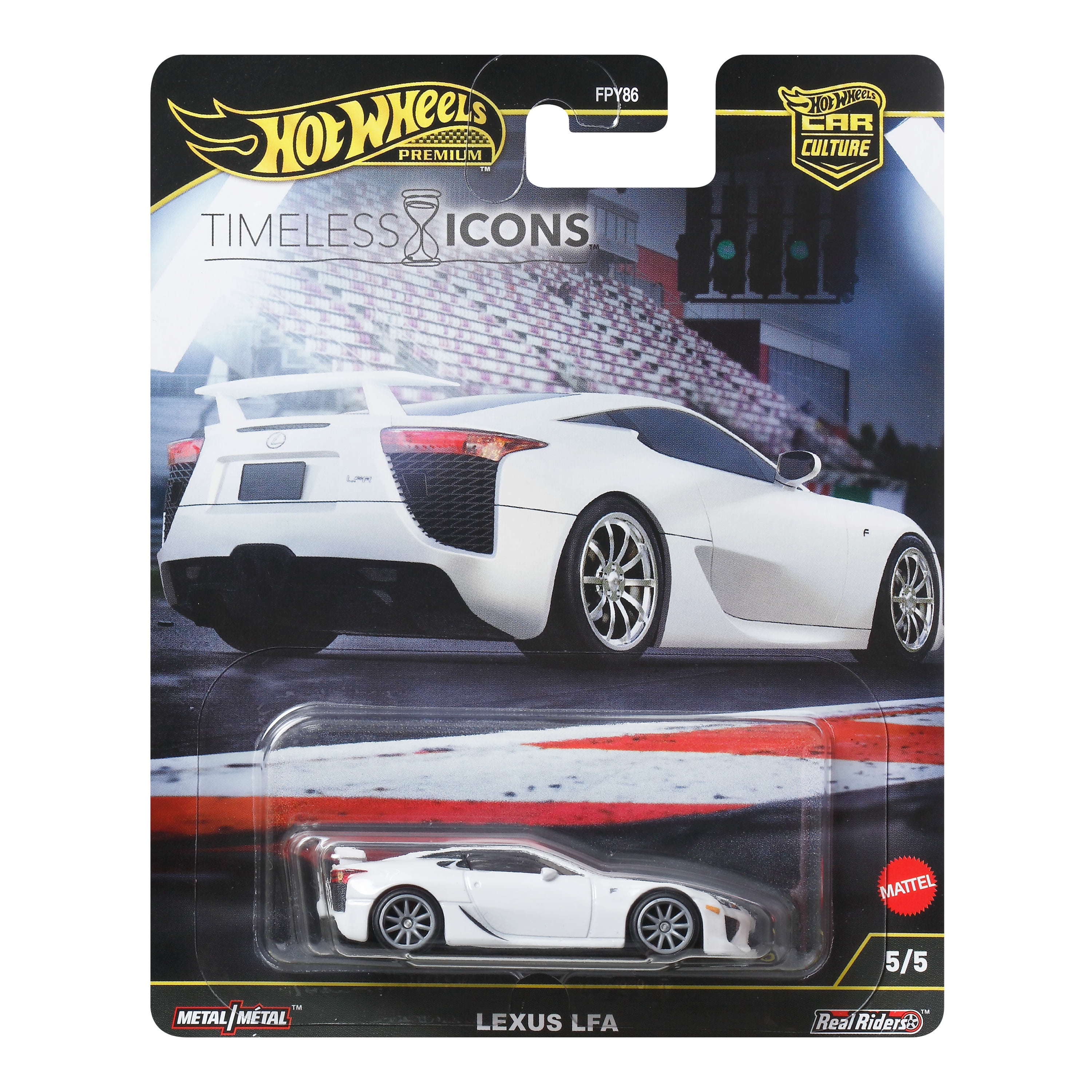 Hot Wheels Premium Car Culture Timeless Icons Lexus LFA 1:64 Scale Collectible Toy Vehicle