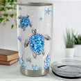 thumbnail image 4 of Turtles Gifts for Women Girls Sea Turtle Tumbler 20oz Jewelry Drawings Stainless Steel Insulated Tumblers Coffee Travel Mug Cup Gift for Birthday Christmas, 4 of 7