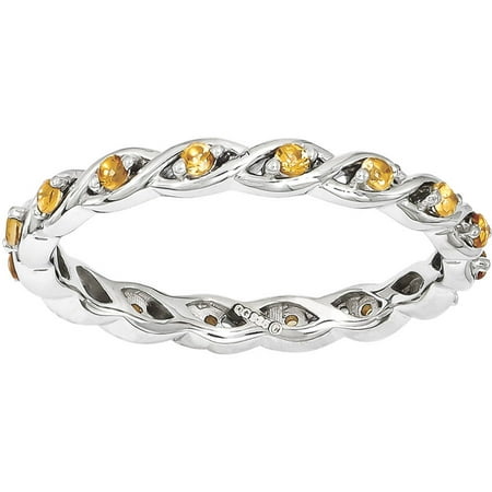 Stackable Expressions Citrine Sterling Silver Ring
