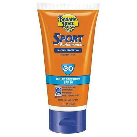 Banana Boat 14512 Sport Performance Sunscreen Lotion, SPF 30, 3 Oz