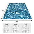 thumbnail image 3 of Salouo Blue Tie Dye Print Bed Blankets,Flannel Blanket Comfortable Air Conditioning Blanket Lightweight Blanket for Sofa Bed Travel & Couch -40"x30", 3 of 8