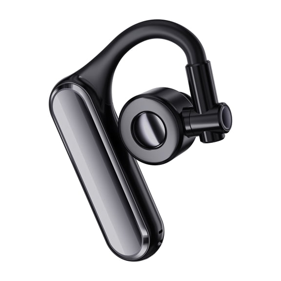 Open Ear Wireless Headset, Bluetooth Single Earpiece with Noise Cancelling Microphone for Work Truckers Business, Hands-Free Compatible with iPhone Android
