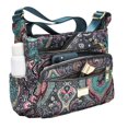 thumbnail image 3 of Bolso de hombro Pealwel Mujer múltiples bolsillos Ss-black&blue, 3 of 5