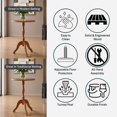 thumbnail image 6 of Decor Therapy Warwick Round Accent Table - 3 Leg Pedestal Side Table for Living Room, Bedroom, Entryway - Traditional Bistro Drink Table, Honeynut, 6 of 6