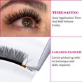 thumbnail image 3 of Pestañas FADVAN YY en forma de pestañas negras/marrones, ventiladores de volumen prefabricados, pestañas de ojos de zorro, pestañas de imitación de visón, volumen brasileño Natural suave, 3 of 5