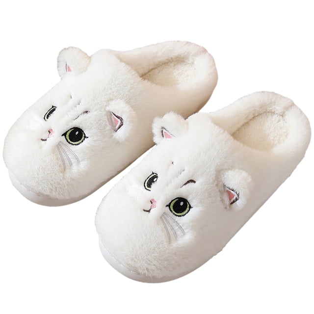 Zapatos Suaves para Parejas Mujeres Hombres Acogedoras Lindas Gato El Invierno