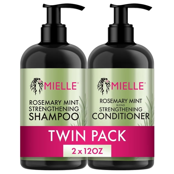 Mielle Rosemary and Mint Shampoo and Conditioner Dual Pack, 12 fl oz