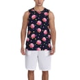 thumbnail image 6 of Rocae Cartoon Donut Planets for Men's Basketball Jersey Lightweight and Breathable Athletic Tank Top,Quick-Drying Sports Jersey Large, 6 of 9