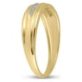 thumbnail image 4 of FB Jewels 10kt Yellow Gold Mens Round Diamond Wedding Band Ring 1/20 Cttw .5 Size 10.5, 4 of 4