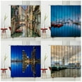 thumbnail image 2 of Italy Cityscape Shower Curtain Venice Bathroom r Waterproof Screen Hanging Curtain Multiple Size, 2 of 6