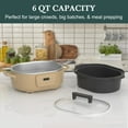 thumbnail image 3 of Programmable Slow Cooker Removable Healthy Nonstick Pot - Small Kitchen Appliance for Family Dinners - Serves 6+ People, 3 of 5
