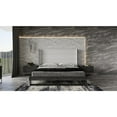 thumbnail image 3 of Modrest Heloise 89x96" Contemporary Vegan Leather EK Bed in Elm Gray/White, 3 of 5
