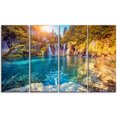 thumbnail image 2 of Design Art Turquoise Water And Sunny Beams Landscape Photo Canvas Art Print, 2 of 3