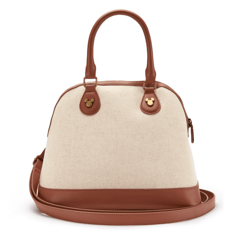 Disney Parks Mickey Mouse Canvas Satchel Bag New with Tag