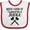 White and Red, variant on Inktastic Future Judge Gavel Job Gift Boys or Girls Baby Bib