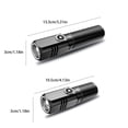 thumbnail image 2 of Soidarity Linterna LED, linternas eléctricas impermeables profesionales, pesca, Camping, senderismo, linterna recargable por USB, equipo de iluminación Estufas de camping Negro tipo 3 Soidarity OD029509-03, 2 of 6