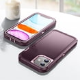 thumbnail image 6 of JTCASES for iPhone 11 Case, Shockproof Anti-drop PC Frame Anti-slip Strip Silicone Back Shell Rugged Anti-scratch for iPhone 11 (6.1" 2019) - Purple, 6 of 8
