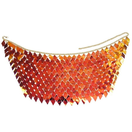 

Women Sexy Body Chain Shiny Diamond Sequins Bra Top Tassel Skirt Bikini Jewelry