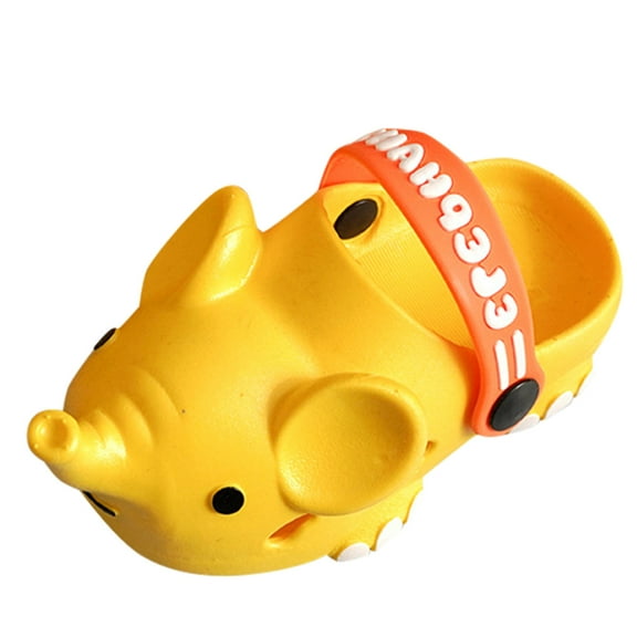 Binhe toddler Kids Baby Boys Girls Cartoon Elephant Animal Non-Slip Slippers Shoes with Slides Sandals Lightweight Open toe Teen Garden Clogs Kids Outdoor Beach Pool Shower