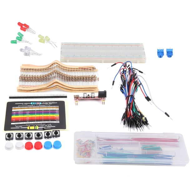 Componentes electrónicos, kit básico de inicio, placa de desarrollo DIY, kit básico de inicio, confiabilidad excepcional