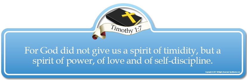 bible verse about timidity