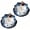 Blue+Blue, variant on Umbrella Shape Ceramic Tea Strainer, Chinese Blue & White Porcelain Loose Leaf Tea Filter with Base, Traditional Oriental Kung Fu Tea Infuser for Coffee Brewing (Blue+Blue)