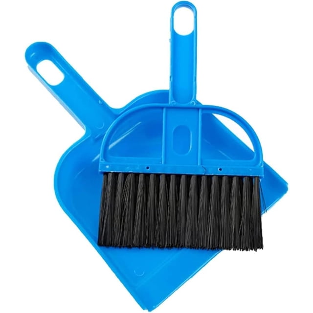 Pink Mini Hand Broom and Dustpan Set - Small Cleaning Tool for Desk,Car,Pet Cage,Cute