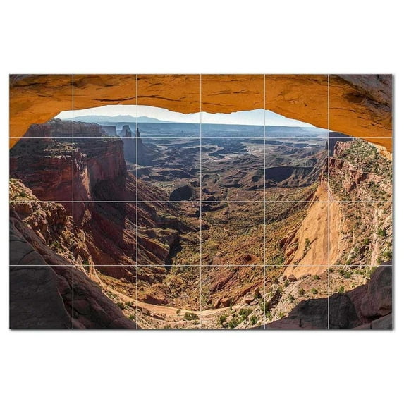 Canyon Ceramic Tile Mural Kitchen Backsplash Bathroom Shower, 400393-XL64