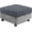 Dark Grey, variant on Stretch Modular Storage Ottoman Cover, Jacquard Square Ottoman Slipcover Sectional Sofa Module Cushion Slipcover Folding Storage Foot Stool Cover (Grey,1pcs)
