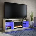 thumbnail image 4 of Ameriwood Home Lumaria Fireplace TV Stand for TVs up to 65", Ivory Oak, 4 of 17