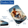 thumbnail image 4 of Surfing Printed Furry Soft 12.5x8.2 Inch Car Armrest Mat Cover Accessories, 4 of 6