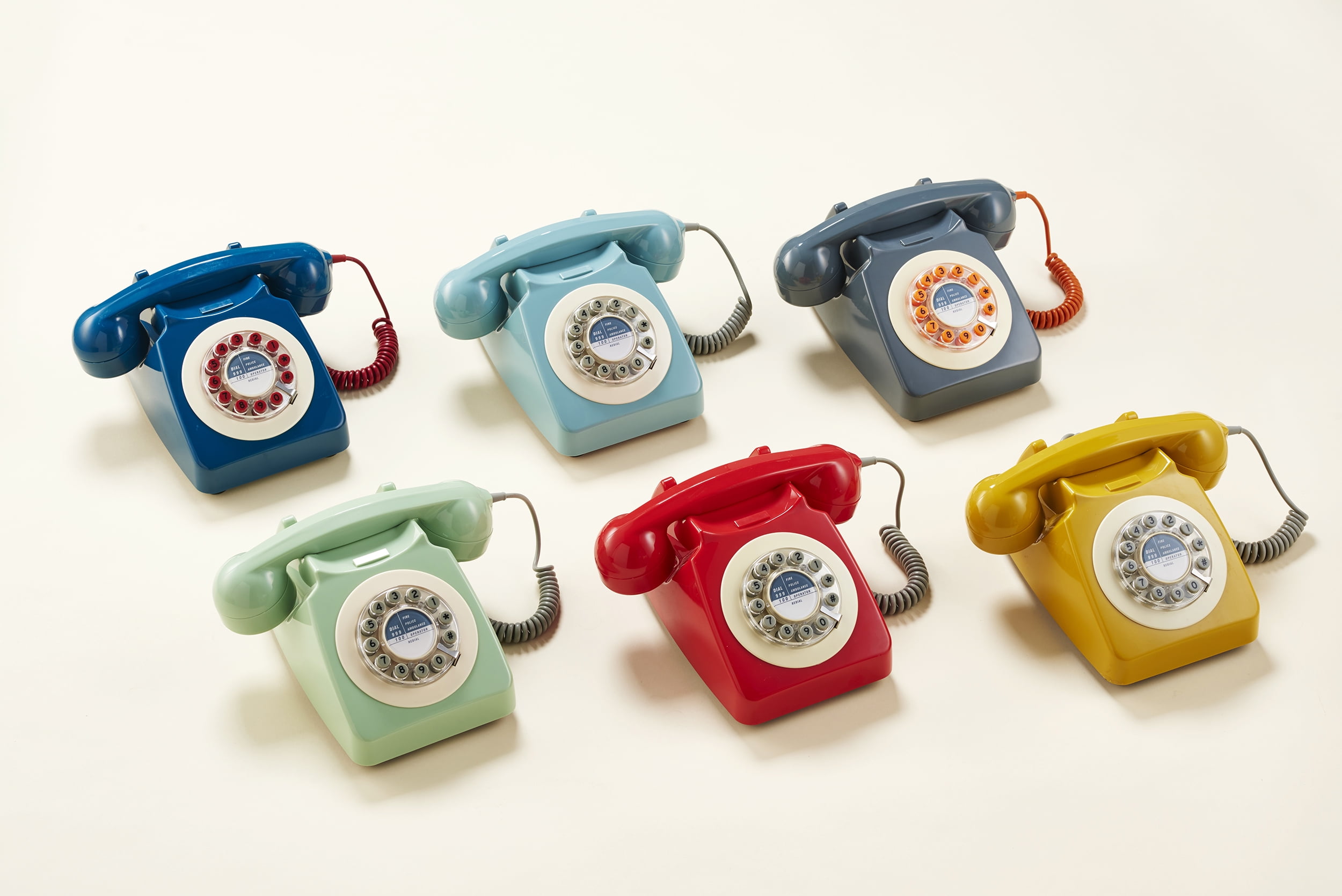 Retro 746 Series Rotary Corded Landline Phone