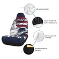 thumbnail image 6 of Sikiie Mallard Duck With American Flag Car Seat Covers 2PCs Front Car Seat Covers Universal fit for Most Cars SUVs and Trucks-1, 6 of 9