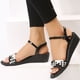 thumbnail image 1 of Nuevas Sandalias planas de verano para mujer, zapatillas de playa, Zapatos de moda, mocasines de tacón de cuña, zapatos de plataforma para caminar, Sandals43 Gao Jinjia LED, 1 of 1