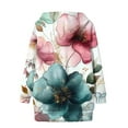 thumbnail image 5 of Flower Print Long Hoodies for Women’s Front Buckle Loose Fit Sweatshirt Tops Polar Soft Fleece Thermal Coats Trendy 2025 Comfy Fall Fashion Outfits Winter Clothes with Pockets for Women, 5 of 5