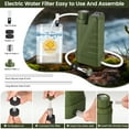 thumbnail image 2 of Electric Portable Water Filter, Water Purifier Survival with Emergency Water Filter System,4-Layer Filtration, Camping Backpacking Hiking Travel Essentials, 2 of 8