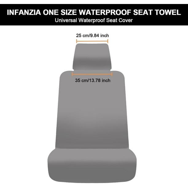 Serviette de siège imperméable de qualité supérieure - KSCD - Protecteur de  serviette de siège de voiture en néoprène universel, 100 % lavable et  amovible, housses de siège de voiture antidérapantes, parfaites