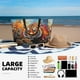 thumbnail image 5 of Fotbe Colorful Plant Tiger Bolsa de Viaje para Playa - Resistente al Agua, Bolsa Tote de Gran Capacidad y Ligera con 7 Bolsillos para Mujeres y Hombres, 5 of 7
