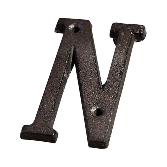 Bearachild El metal amplio del pone letras a números de casa para la placa de puerta fácil de instalar Artesanía B17--N