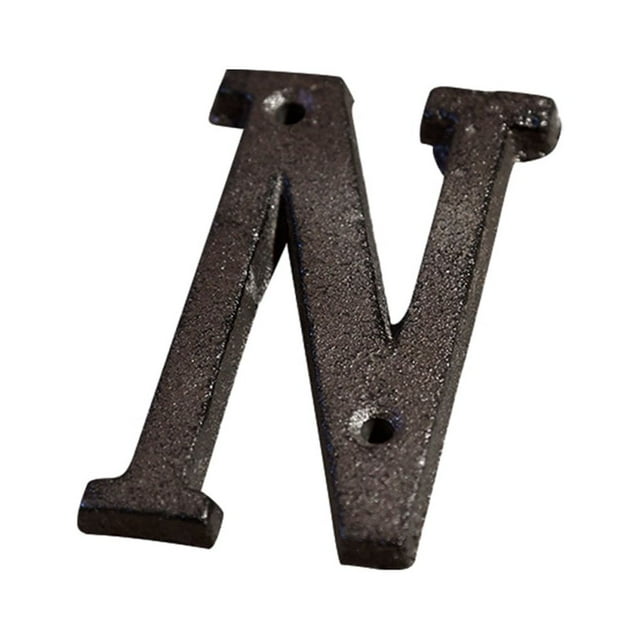 Transemion Durable And Rustproof Metal House Number Plaque For Stylish Door Decoration B17--N 1Set