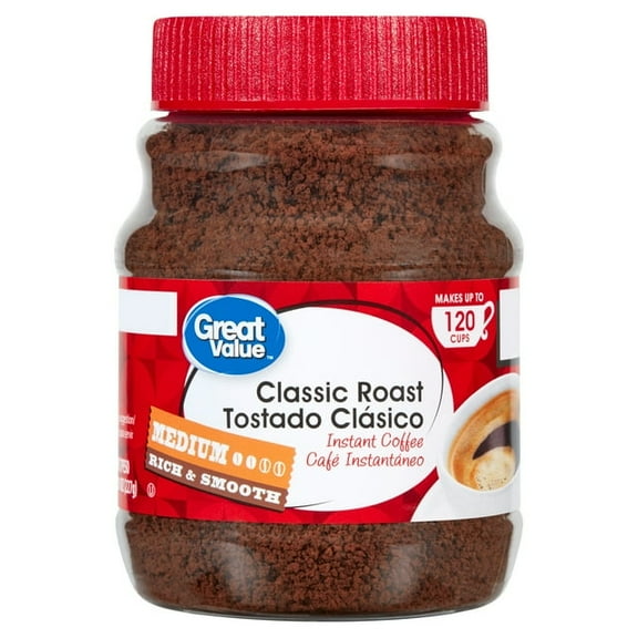 2 Pack Geath Value Classic Medium Roast Instant Coffee, 8 oz