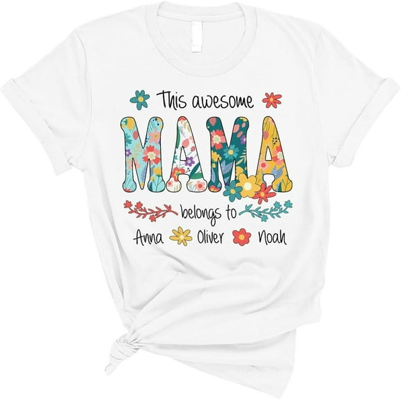 Funny New Mom Shirt for Mom, Mothers Day Tshirts for Women, Gift for Best Mom Shirts
