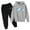 Grey, variant on Trapstar Kids Hoodies Sets Long Sleeve Graphic Sweatshirts for Boys Girls Loose Trapstar Street Pullover Sweatshirts+Sweatpants Kids Set of 2 Classic Sweatshirts Sets(Gray, 100)