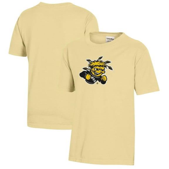Youth  Yellow Wichita State Shockers Logo Comfort Wash T-Shirt