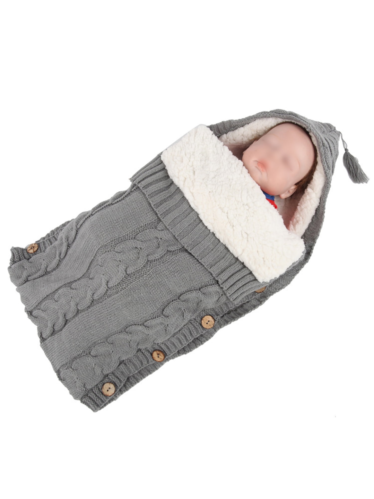 Avamo Newborn Swaddle Blankets Knit Stroller Wraps Receiving Blankets ...