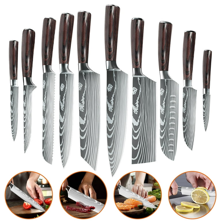 Slicing Knife Sharp Chef Knife Damascus Striation German High Carbon  Stainless Steel Professional Meat Knife Kitchen Knives - AliExpress